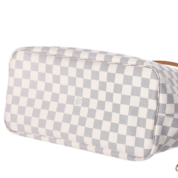 Louis Vuitton Neverfull MM Tote Bag N51107 Damier Azur Beige Multi - Picture 6 of 6